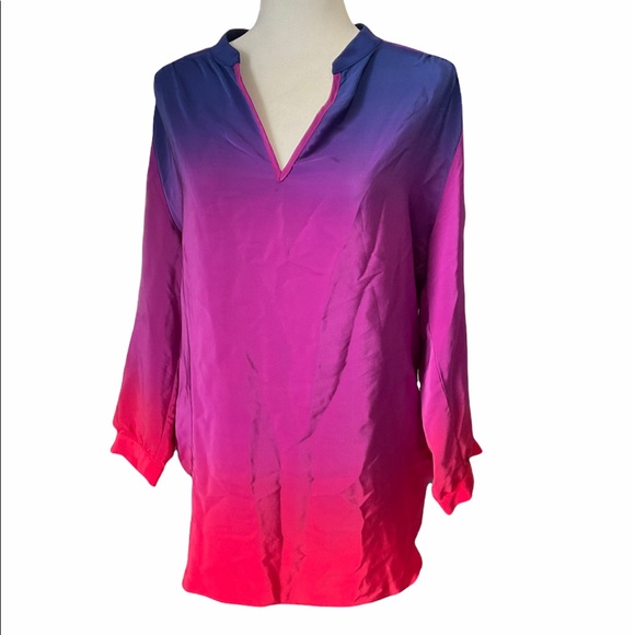 Amanda Uprichard Dresses & Skirts - Anthro Amanda Uprichard 100% silk gradient ombré dress